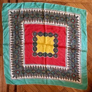 100% silk vintage scarf